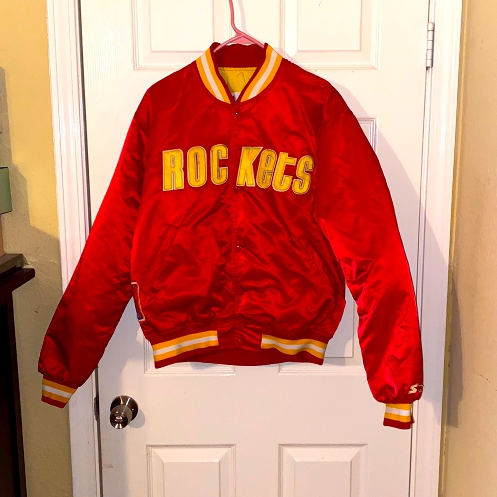 VINTAGE RARE 1980’s NBA HOUSTON ROCKETS NBA STARTER JACKET